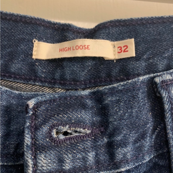 Levi’s High Rise Loose Fit Denim Blue Jeans Size 32 NWT - Picture 3 of 4